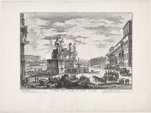 Veduta della Piazza di Monte Cavallo